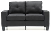 Glory Furniture Newbury Black Fabric Modular Loveseat