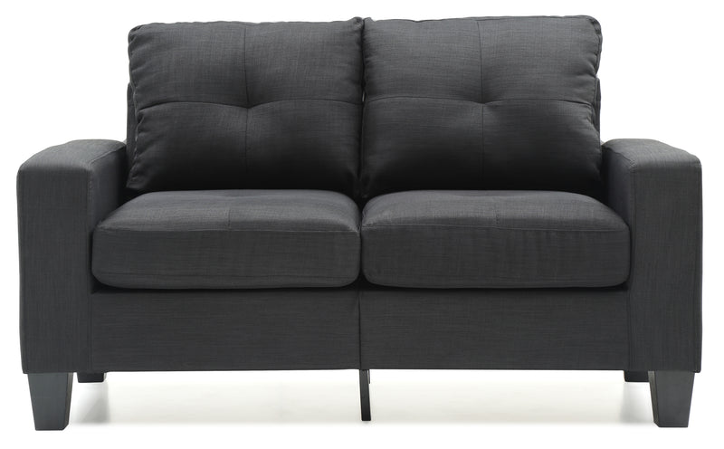 Glory Furniture Newbury Black Fabric Modular Loveseat