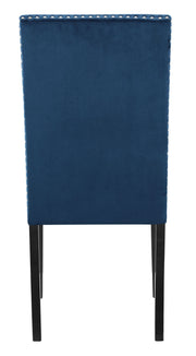 New Classic Furniture Celeste Black Blue 5pc Round Dining Room Set