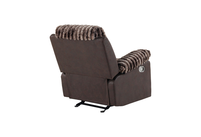 Global Furniture U6028 Grey Glider Recliner