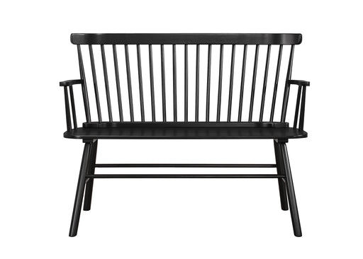 Crown Mark Jerimiah White Spindleback Bench