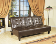 Crown Mark Bennett Espresso Adjustable Sofa
