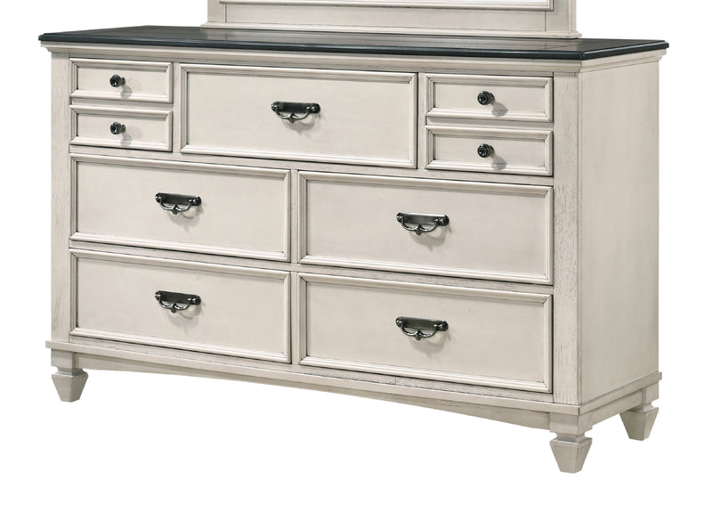 Crown Mark Sawyer Dresser and Mirror