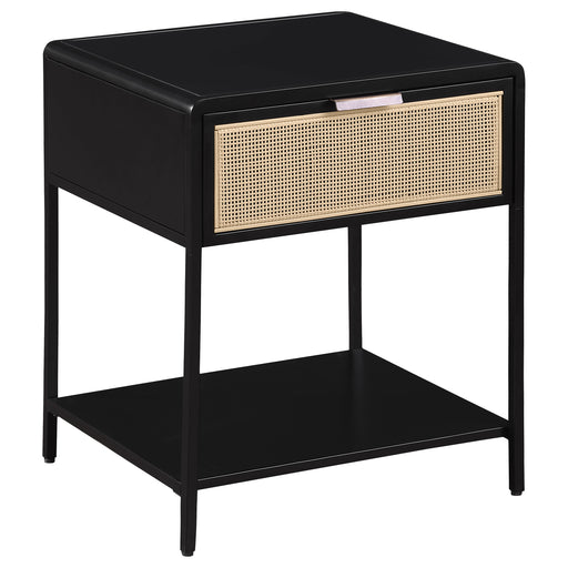 Coaster Furniture Amherst Black Bedside Table