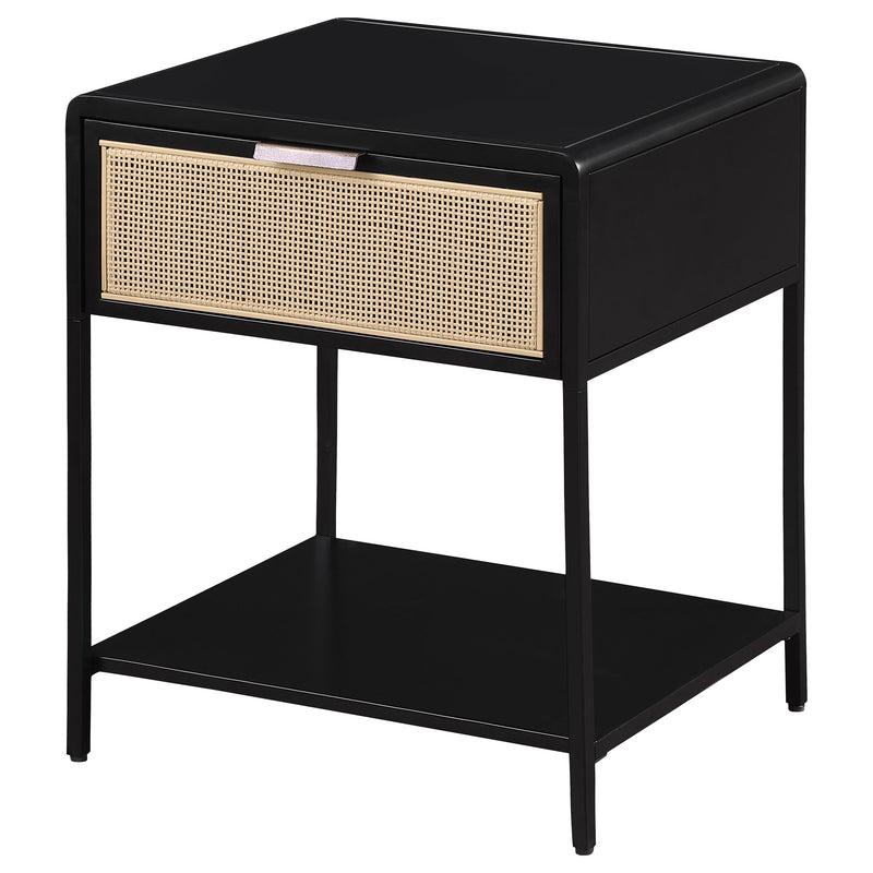 Coaster Furniture Amherst Black Bedside Table