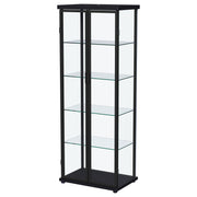 Coaster Furniture Aero Black LED Display Curio Cabinet