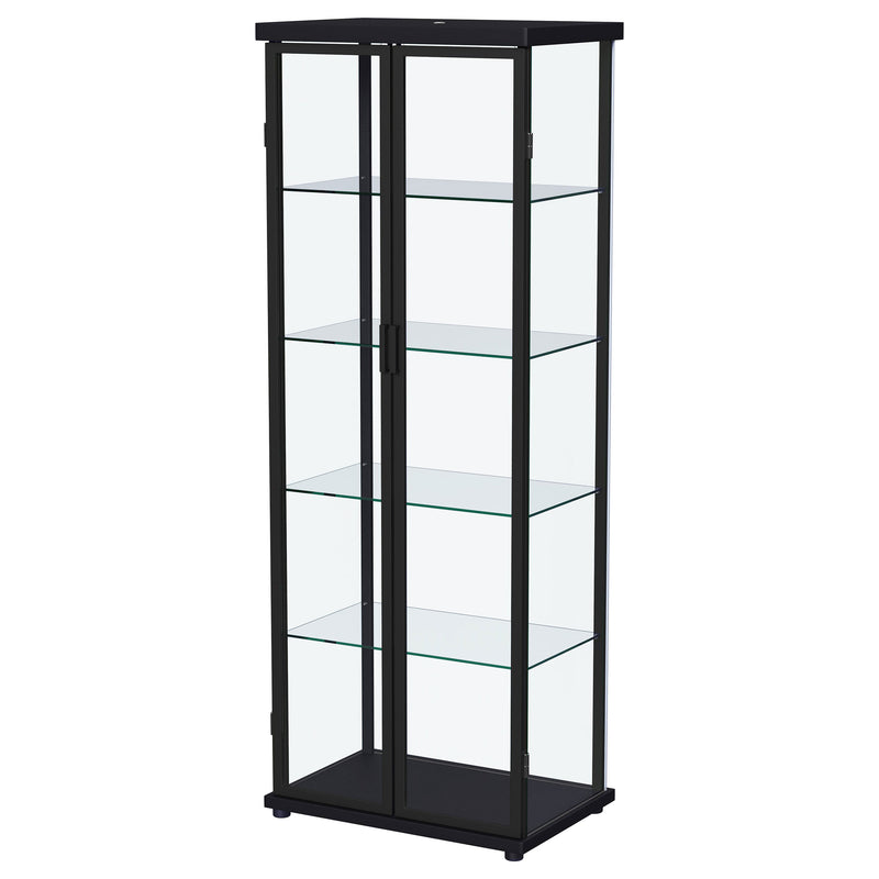 Coaster Furniture Aero Black LED Display Curio Cabinet