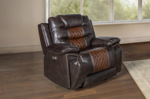 New Classic Furniture Nikko Brown Power Glider Recliner