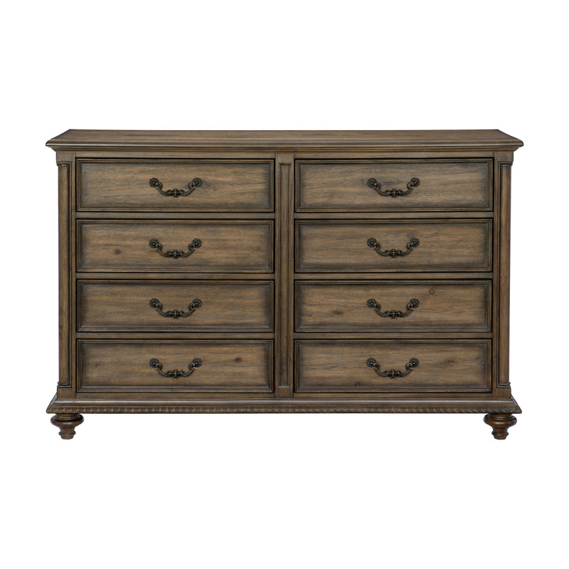 Home Elegance Rachelle Brown Gray Dresser And Mirror