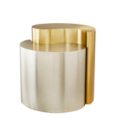 Galaxy Home Ying Yang Black Gold End Table