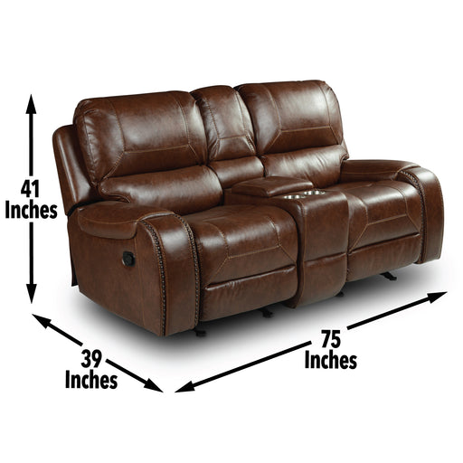 Steve Silver Keily Brown Manual Console Loveseat