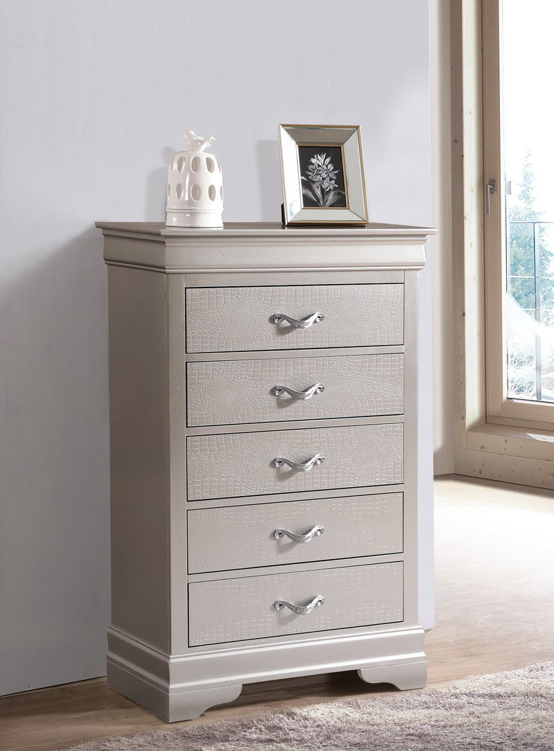 Glory Furniture Lorana Silver Champagne Chest