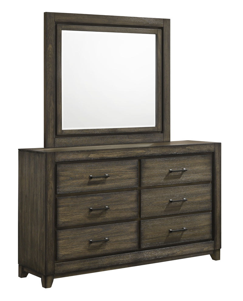 New Classic Furniture Ashland Rustic Brown Mirror