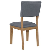 2 Coaster Furniture Sharon Blue Brown Dining Side Chairs