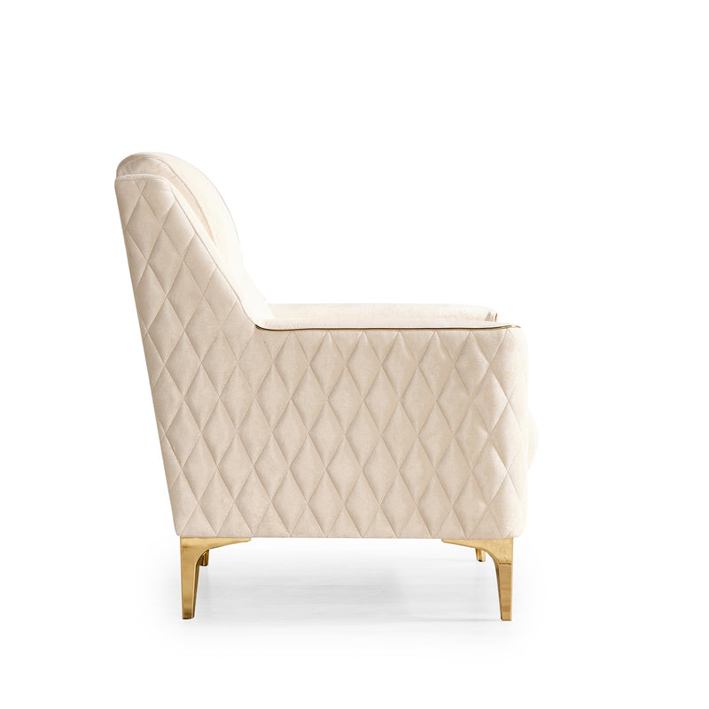Galaxy Home Luna Ivory Chair