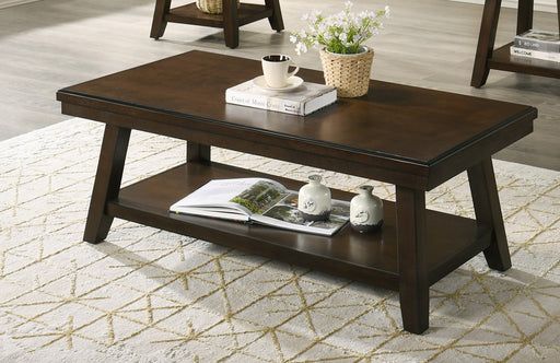 Crown Mark Brady Cappucino 3pc Coffee Table Set