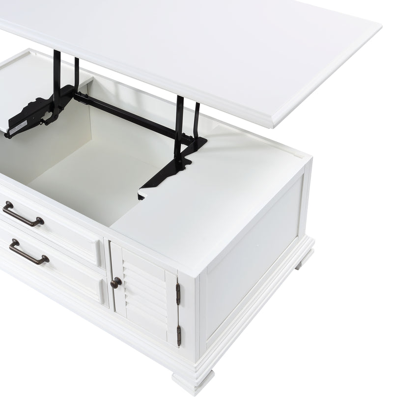 Steve Silver Charlestown White Lift Top Coffee