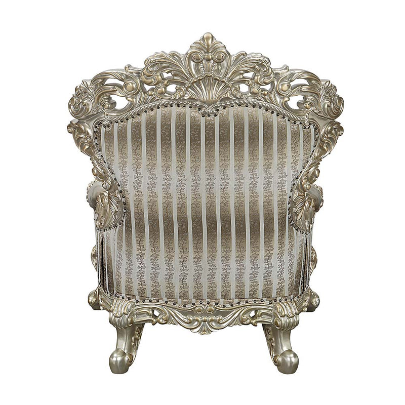 Acme Furniture Sorina Antique Gold Chair with Pillows