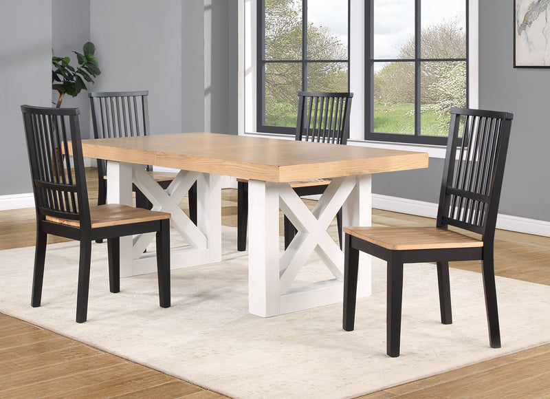 Steve Silver Magnolia Ebony 5pc Dining Set