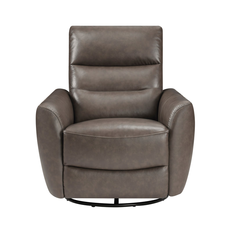 Home Elegance Cassian Brown Swivel Glider Reclining Chair