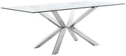 Meridian Furniture Juno Chrome Dining Table