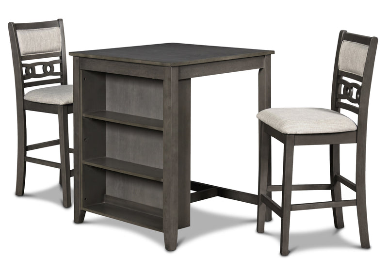 New Classic Furniture Gia Cherry 30 Inch 3pc Counter Height Set