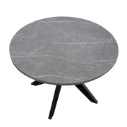 Steve Silver Amy Gray Faux Marble Round Dining Table