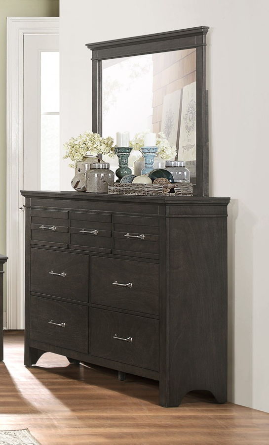 Home Elegance Blaire Farm Saddle Brown Dresser and Mirror