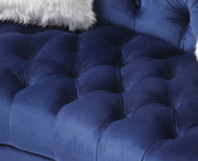 Glory Furniture Dania Blue Velvet Loveseat