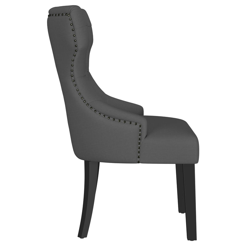 Coaster Furniture Baney Grey Fabric Dining Side Chair