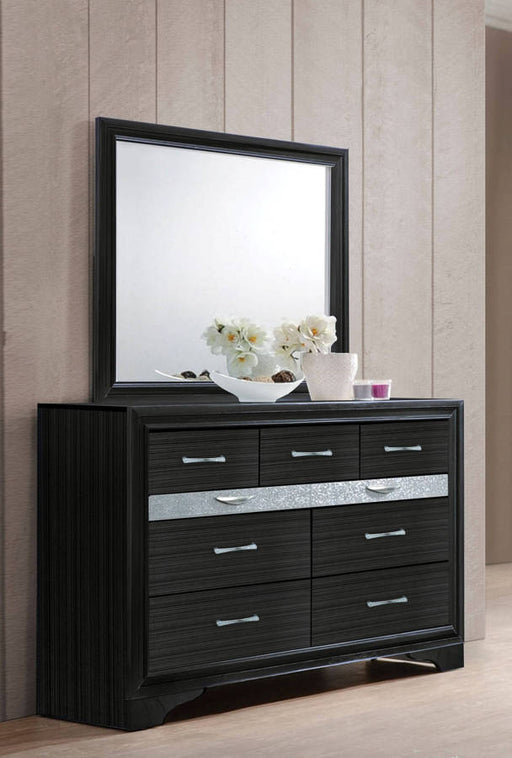 Acme Furniture Naima Black Dresser and Mirror