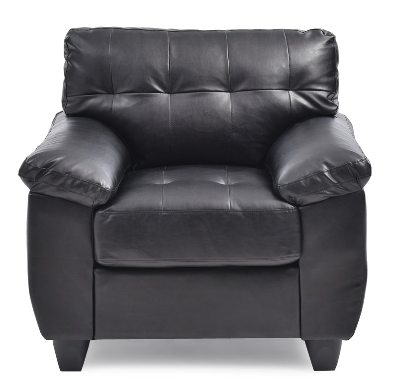 Glory Furniture Gallant Gray Faux Leather Chair