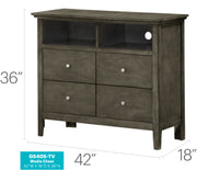 Glory Furniture Hammond White Media Chest