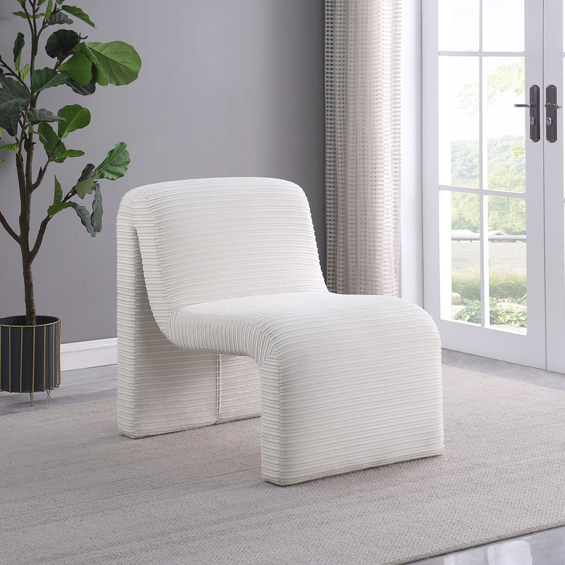 Coaster Furniture Drayton Ivory White Armless Accent Chair