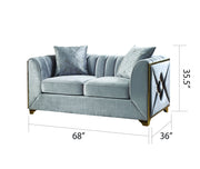 Galaxy Home Velencia Cream 2pc Living Room Set