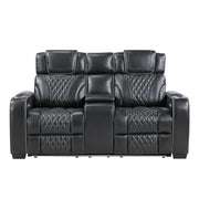 Home Elegance Apex Black 2pc Living Room Set