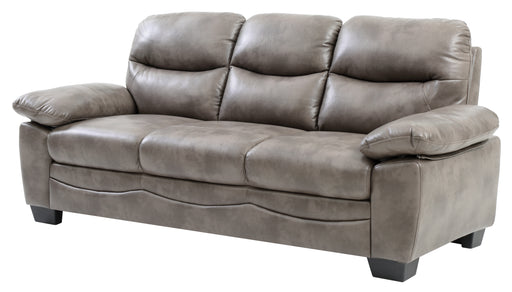 Glory Furniture Marta Gray Faux Leather Sofa