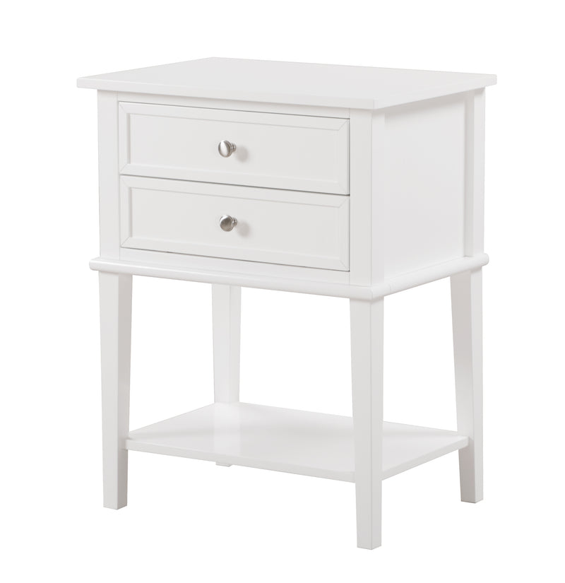 Glory Furniture Newton White Nightstand