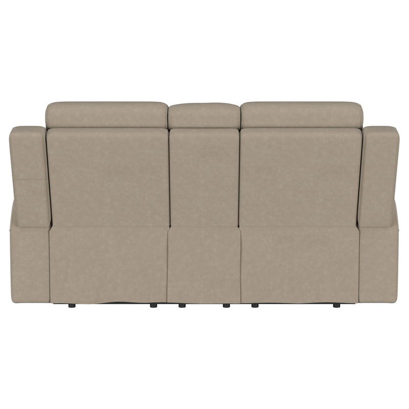 Coaster Furniture Brentwood Taupe Brown Motion Reclining Loveseat