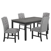 New Classic Furniture Daphne Gray 5pc 60 Inch Dining Set