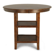 New Classic Furniture Gia Brown Round 5pc Counter Height Set