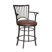 Steve Silver Bayview Dark Brown Swivel Counter Stool