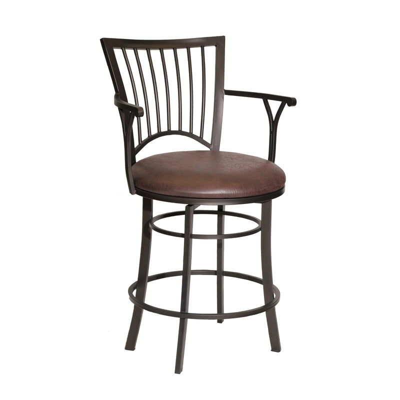 Steve Silver Bayview Dark Brown Swivel Counter Stool