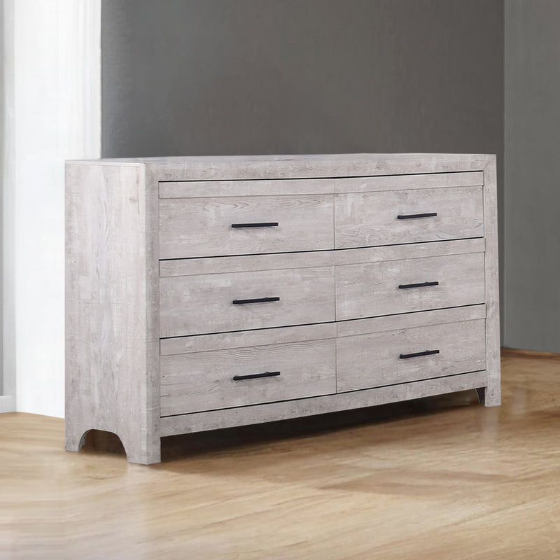 New Classic Furniture Biscayne Driftwood Gray Dresser And Mirror