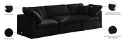 Meridian Furniture Plush Cream Velvet Modular Sofa