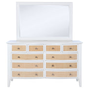 Coaster Furniture Bexhill White Dresser and Mirror