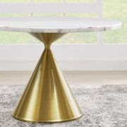 Steve Silver Conrad White Black 48 Inch Table