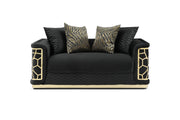 Glory Furniture Talia Black Loveseat