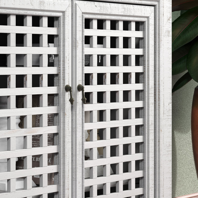 Steve Silver Rio Grey 4 Door Accent Cabinet