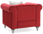 Glory Furniture Raisa Pink Velvet Chair